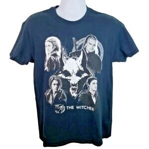 Official The Witcher Henry Cavill Netflix TV Show/Video Game Black Tshirt Size M